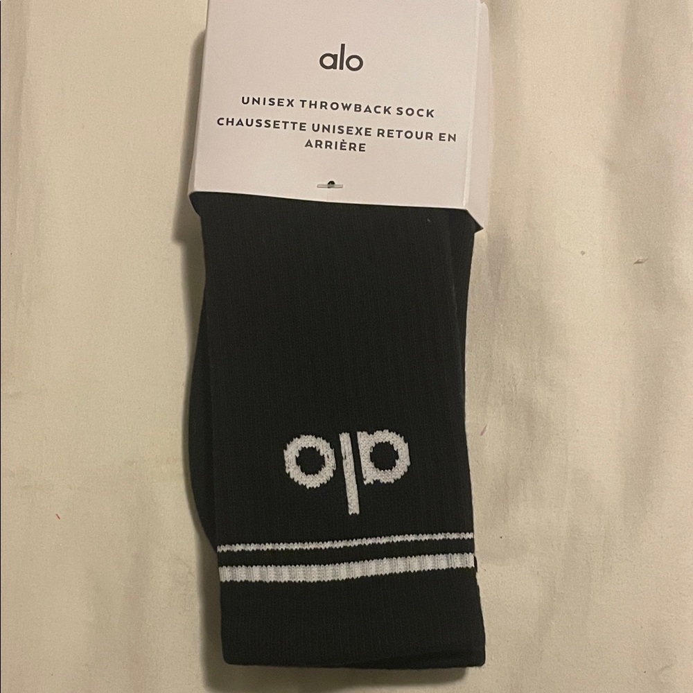 ALO Yoga Black and White Athletic Socks